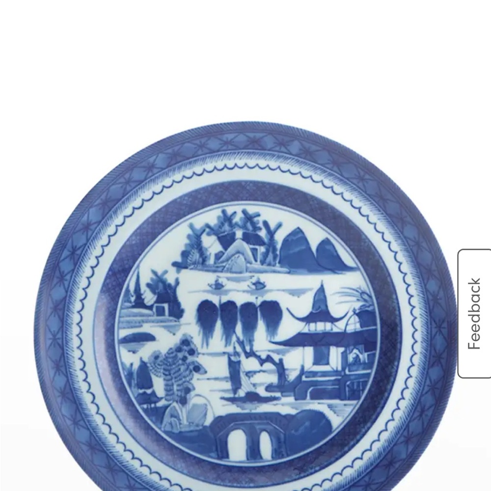 Mottahedeh Blue Canton Porcelain Salad Plates